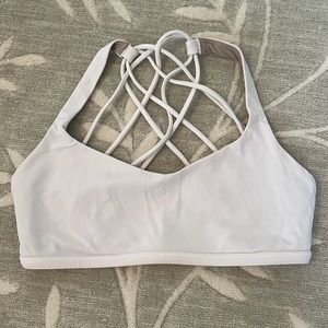Lululemon white sports bra